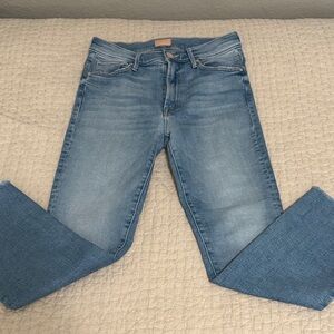 Mother Insider Crop Step Fray